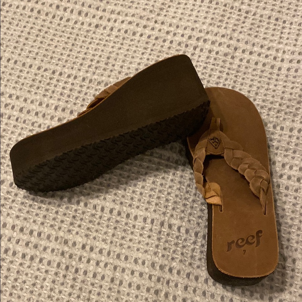 Reef Women's Tan Wedge Sandals